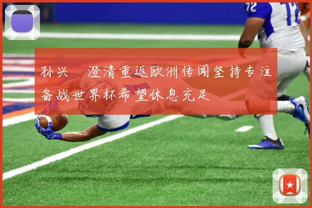 孙兴慜澄清重返欧洲传闻坚持专注备战世界杯希望休息充足